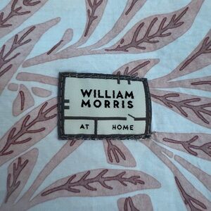 William Morris Pink  Willow King Size Flat Sheet EC Botanical Art
